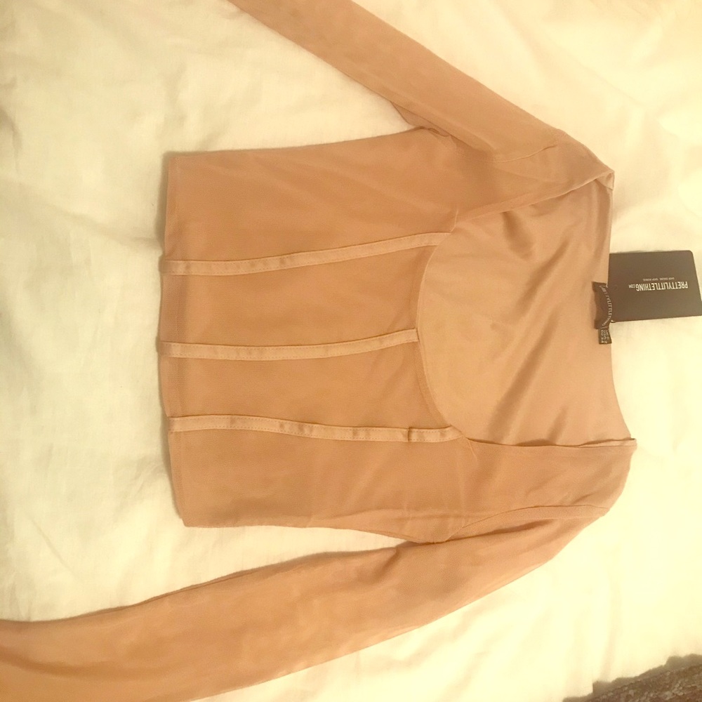 Pretty little thing ribbed crop top